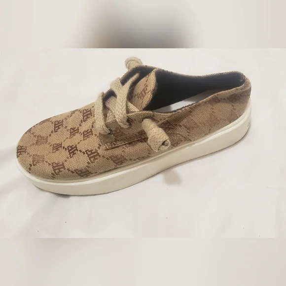 Brown Patterned Sneaker - Picture 2 of 4